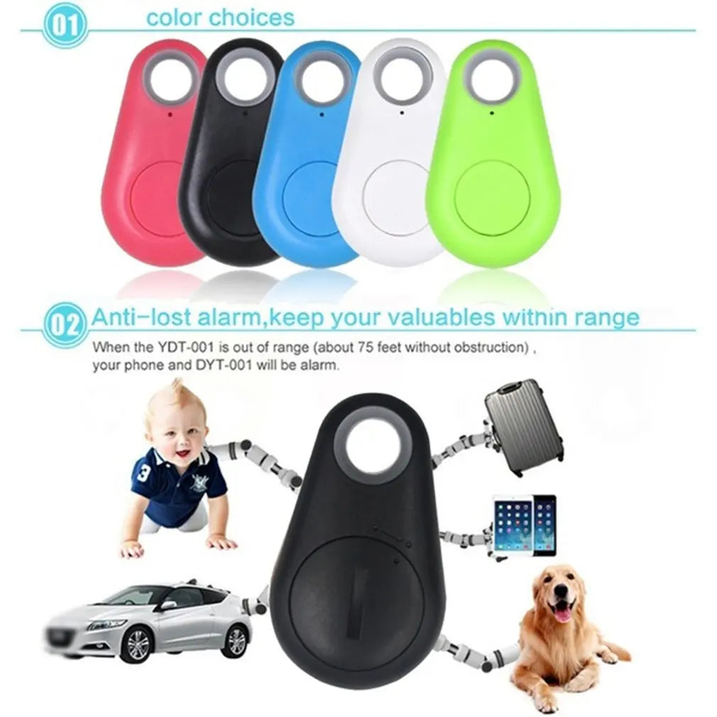 Mini Fashion Smart Dog Pets Bluetooth 4.0 GPS Tracker Anti-Lost Alarm Tag Wireless Child Bag Wallet Key Finder Locator