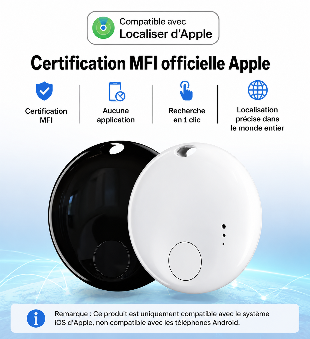 Traceur GPS pour Apple