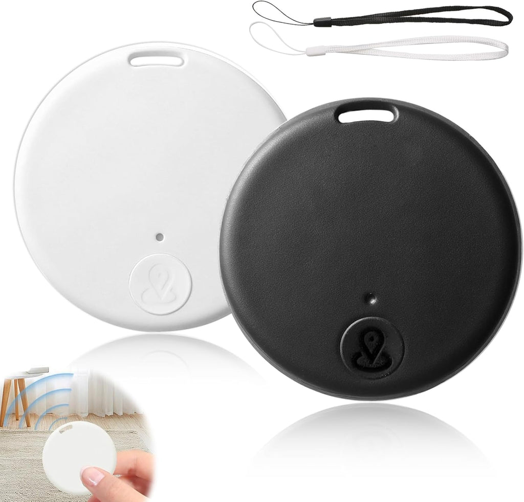2 Pack Airtag GPS Localisateur Intelligent, Localisateurs D'Objets, Traceur GPS Bluetooth 5.2 Pour Clés, Portefeuilles, Animaux, Moto, Valises, Localisateur De Clé Compatible Android & Ios