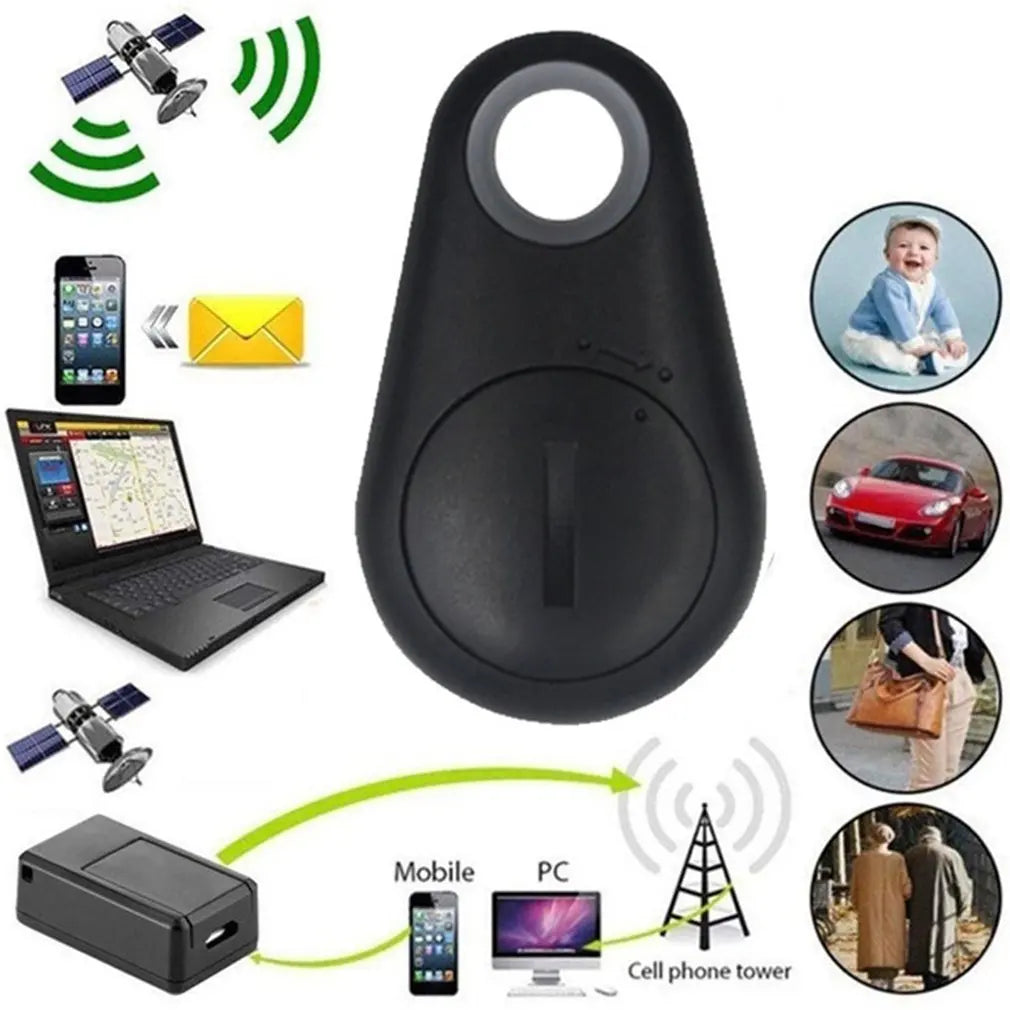 Mini Fashion Smart Dog Pets Bluetooth 4.0 GPS Tracker Anti-Lost Alarm Tag Wireless Child Bag Wallet Key Finder Locator